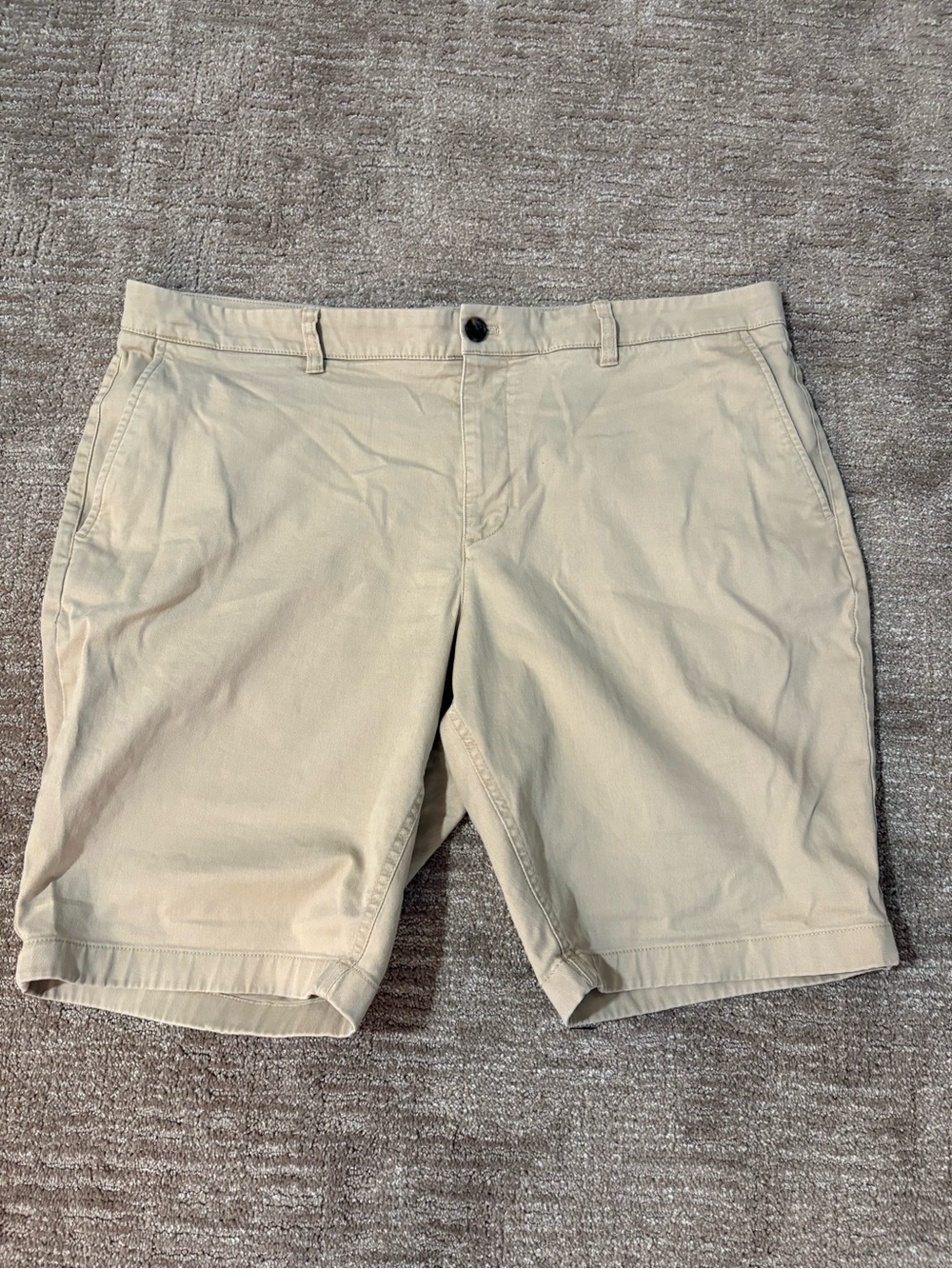 Hawker Rye Men's Flat-Front Shorts in Light Beige - Classic Everyday Style